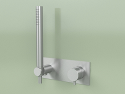 Wall-mounted mixer with hand shower (12 58 R, AS)