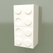 modello 3D Mensola verticale a parete (Bianco) - anteprima
