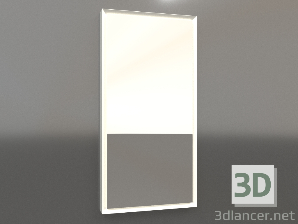 modèle 3D Miroir ZL 21 (400x800, plastique blanc) - preview