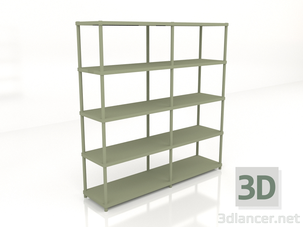 3d model Bookcase Stilt SIR24 (1600x400x1660) - preview