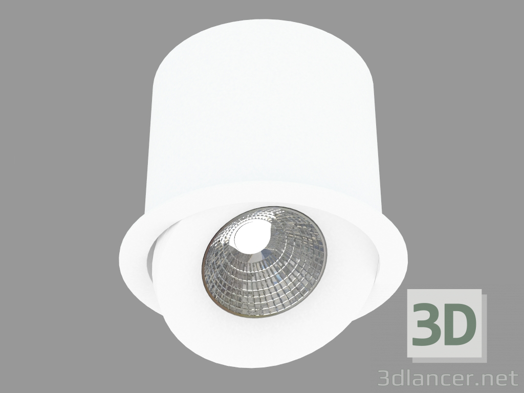 3d model luminaria empotrada LED (DL18412 01TR blanco) - vista previa
