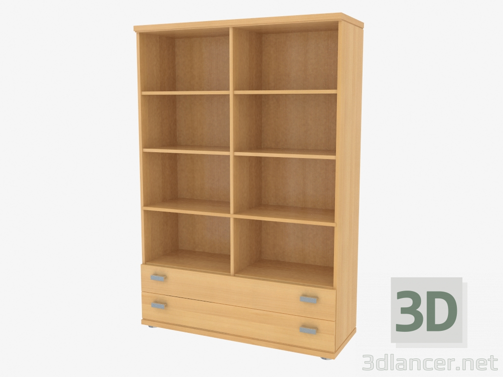 modèle 3D L'élément central du mur du meuble (490-58) - preview