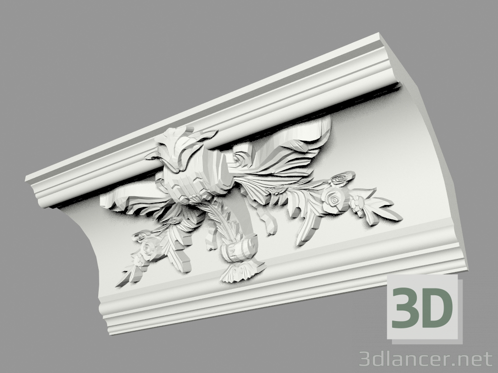 3D modeli Kalıplı saçak (KF67k) - önizleme