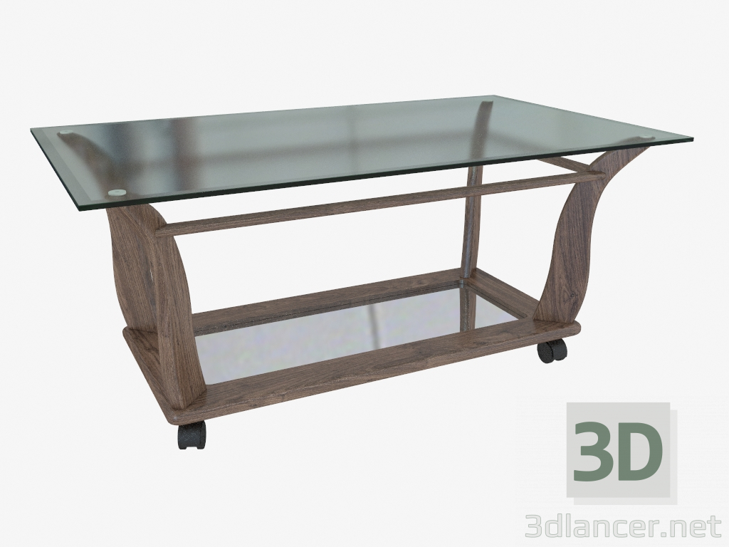 3d model Rectangular coffee table - preview