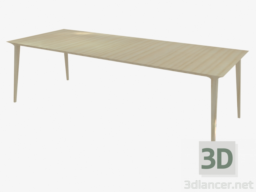 3D Modell Esstisch (Esche 100x240) - Vorschau