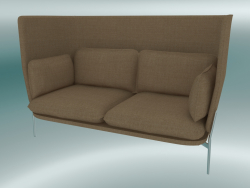 Divano divano (LN6, 90x180 H 115 cm, gambe cromate, Hot Madison 495)
