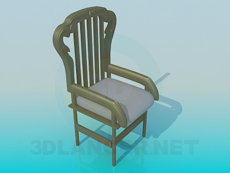 modelo 3D Silla - escuchar modelo 3D Silla - escuchar