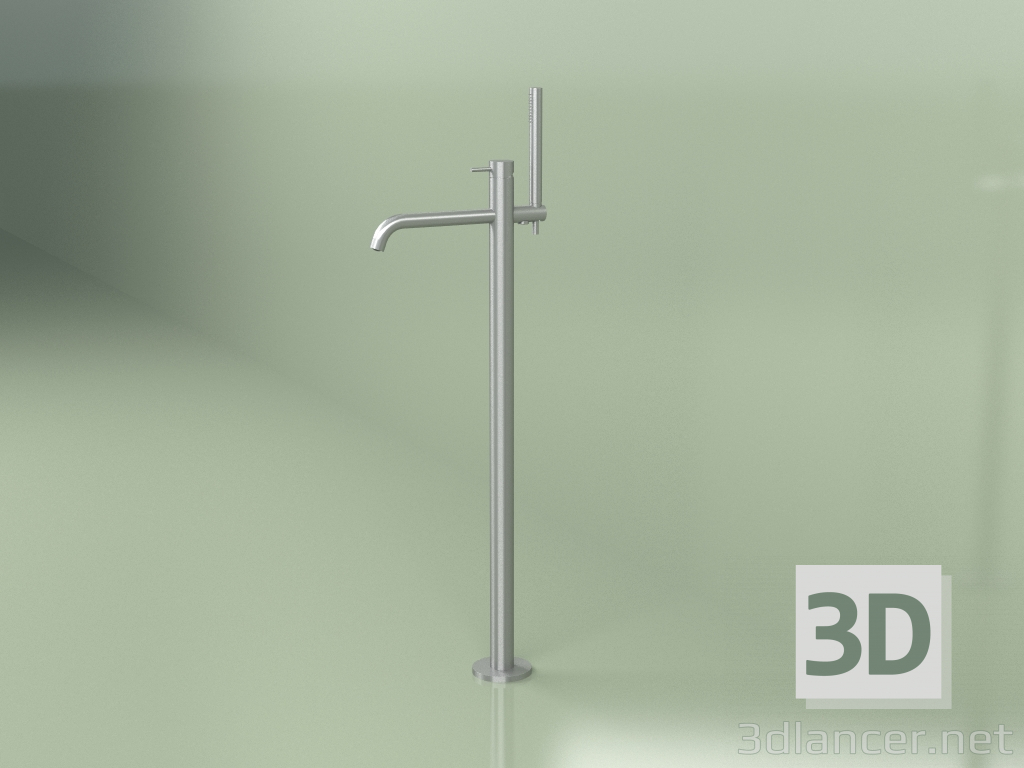 3D modeli El duşu ile ayaklı banyo bataryası H 1117 mm (12 62, AS) - önizleme
