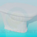modèle 3D Toilette sans réservoir de toilette - preview