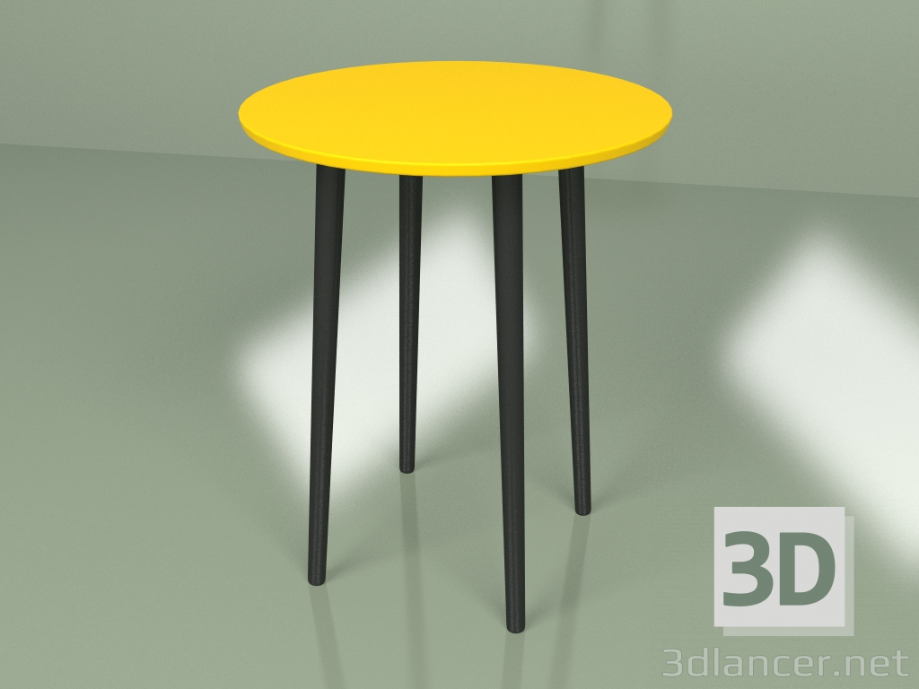 3d model Sputnik mini table (yellow-mustard) - preview