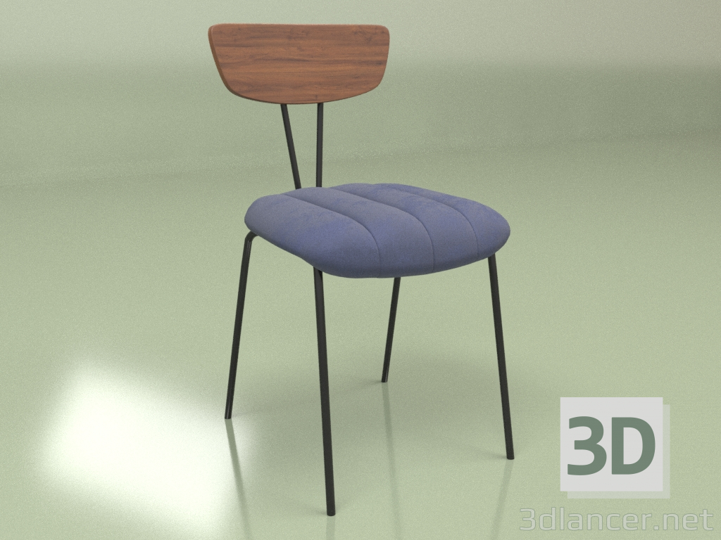 3D Modell Stuhl Apel (blau) - Vorschau