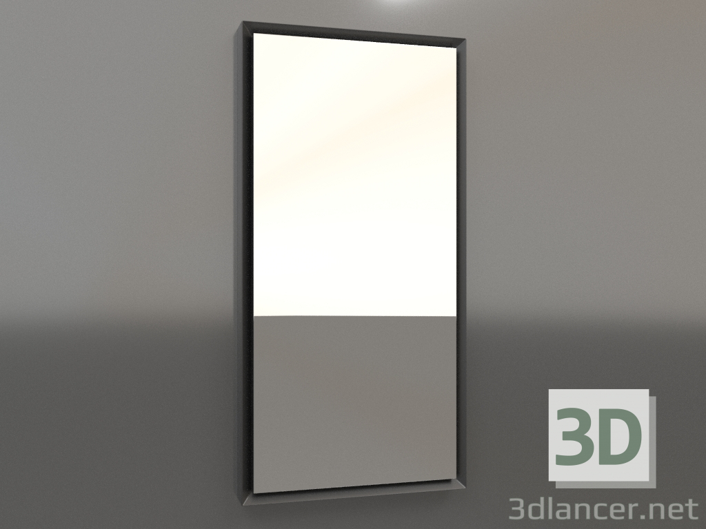 3D Modell Spiegel ZL 21 (400x800, schwarzer Kunststoff) - Vorschau