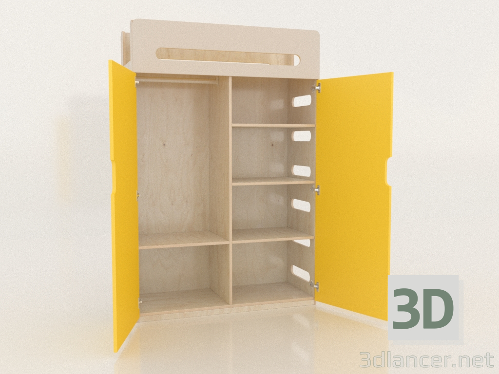 3D Modell Kleiderschrank offen MOVE WA (WYMWA2) - Vorschau