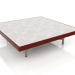 3d model Square coffee table (Wine red, DEKTON Kreta) - preview