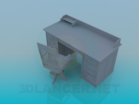 3d модель Рабочий стол – превью 3d модель Рабочий стол – превью