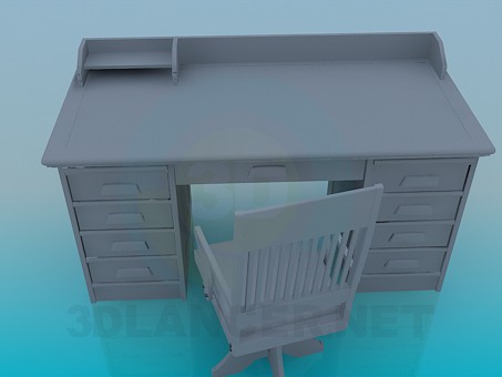 3d модель Рабочий стол – превью 3d модель Рабочий стол – превью