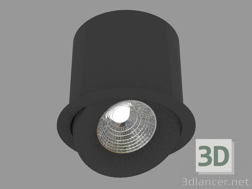3 डी मॉडल अवकाश एलईडी downlight (DL18412 01TR काला) - पूर्वावलोकन