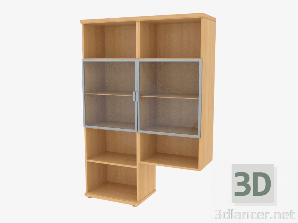 3D Modell Das Seitenelement der Möbelwand (490-54) - Vorschau