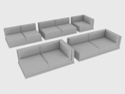 Sofa elements modular MASON