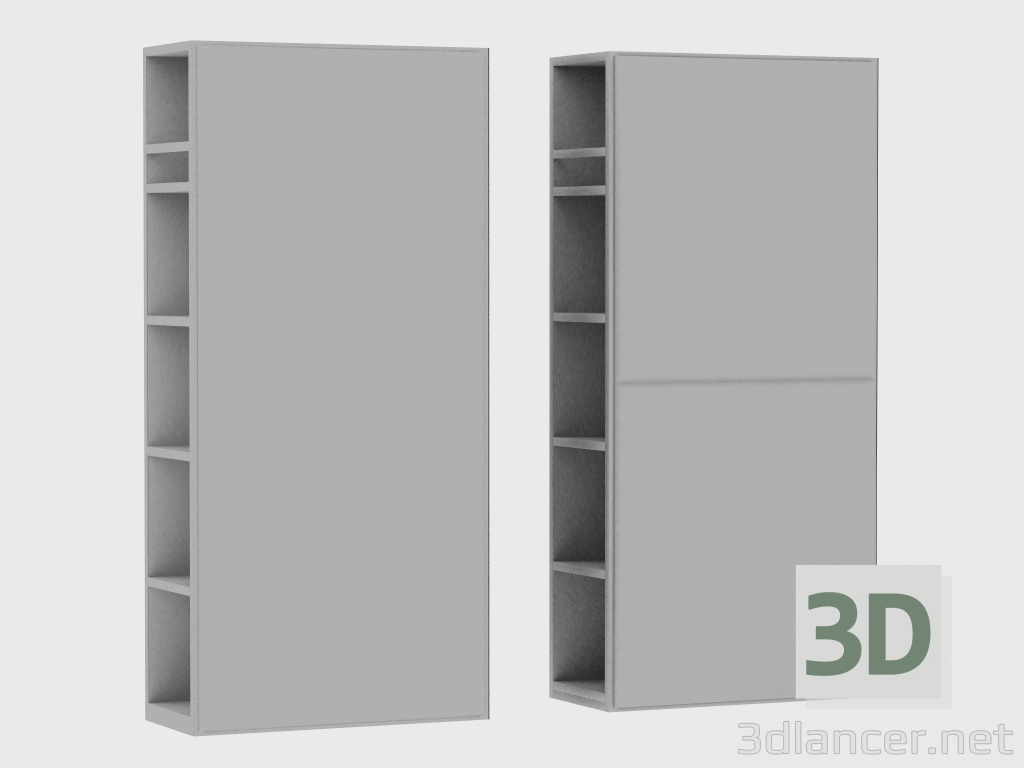 modello 3D Elementi del sistema modulare IANUS MIDDLE WITH BACK (U193) - anteprima