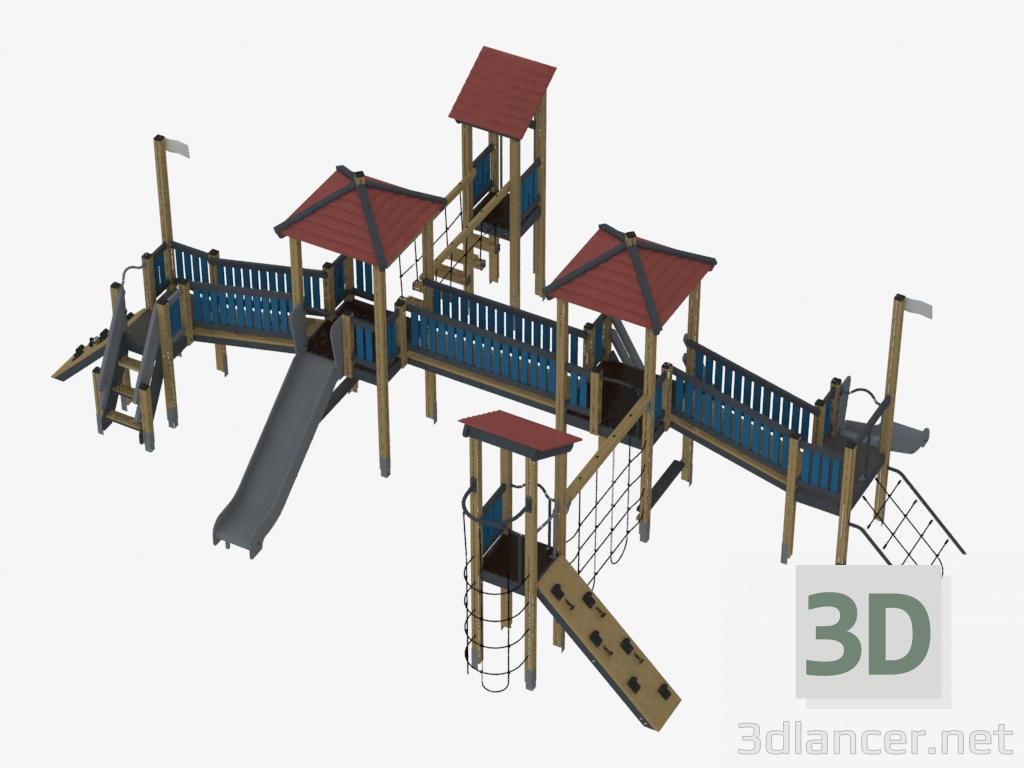 3d модель Дитячий ігровий комплекс (К2601) – превью