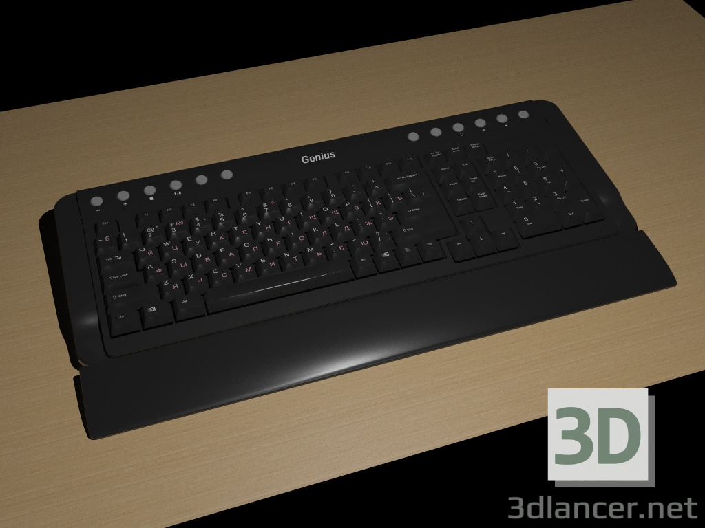 modello 3D di Tastiera Genius comprare - rendering