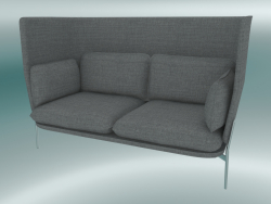 Divano divano (LN6, 90x180 H 115 cm, gambe cromate, Hot Madison 724)