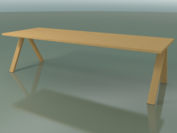 Tavolo con piano di lavoro standard 5028 (H 74 - 280 x 98 cm, rovere naturale, composizione 2)