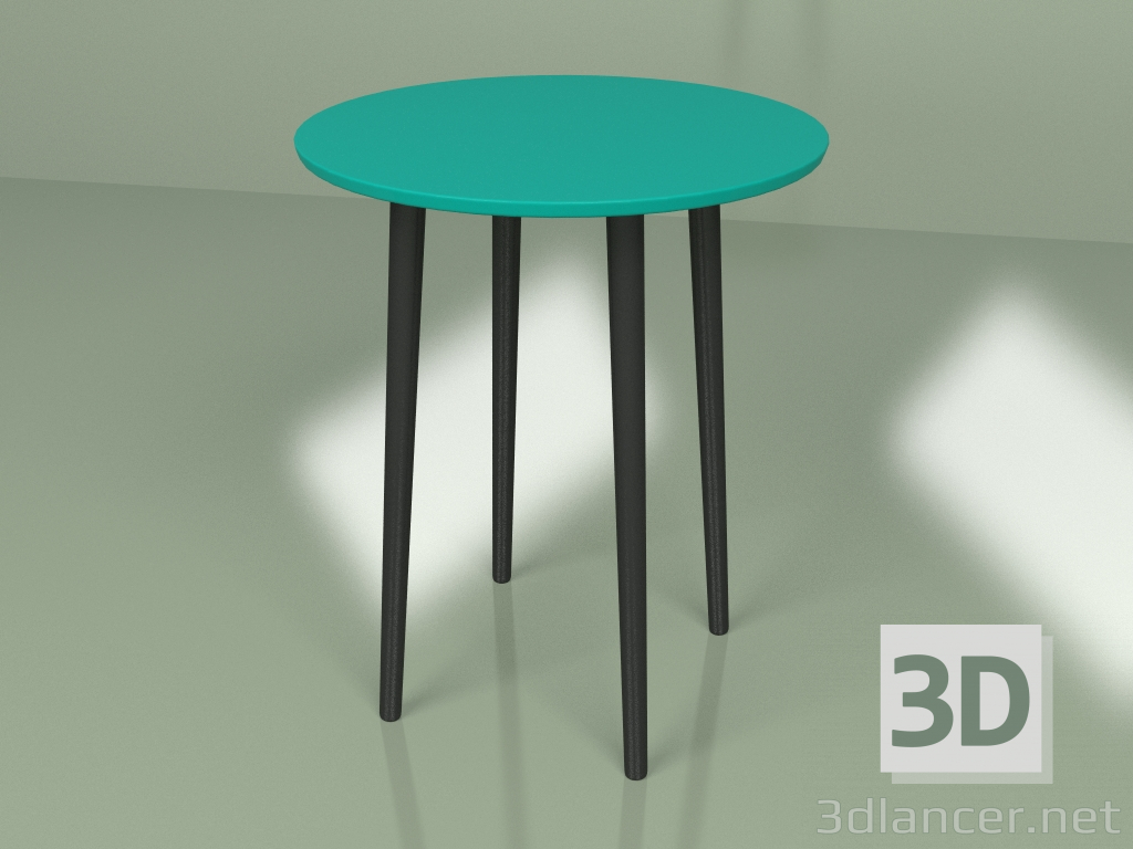 modello 3D Mini tavolo Sputnik (turchese) - anteprima