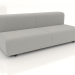 modèle 3D Canapé-lit pour 3 personnes - preview