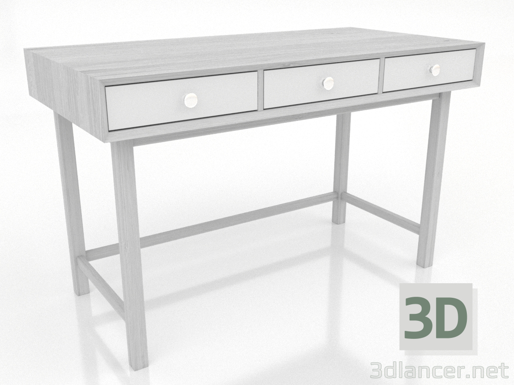 3d model Writing desk 2 1200 X 600 mm (white RAL 9010) - preview 3d model Writing desk 2 1200 X 600 mm (white RAL 9010) - preview