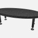 3d model Ruthy tavolo de escritorio (óvalo) - vista previa