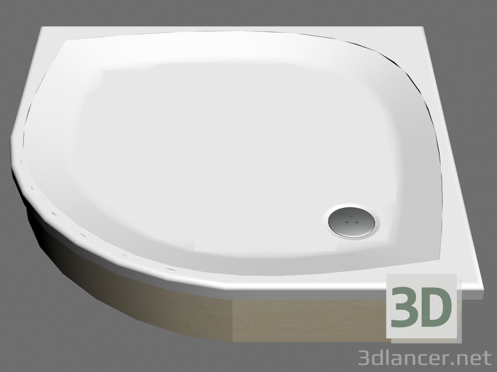 3d model Plato de ducha 100 ELIPSO EX - vista previa
