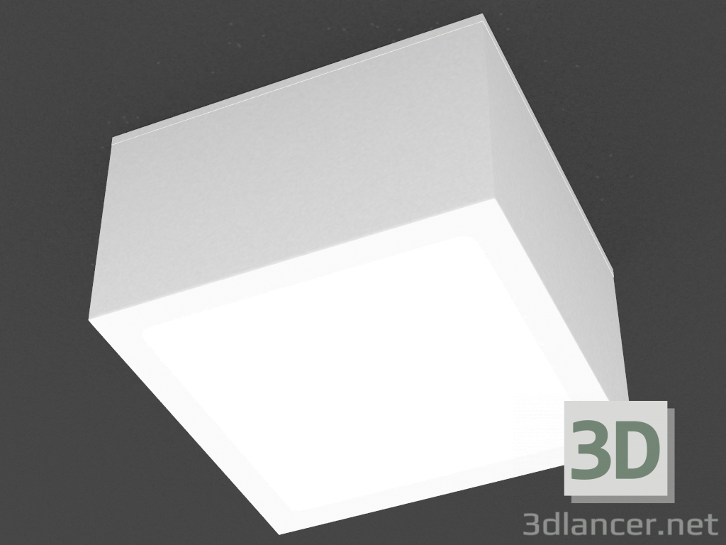 modello 3D plafoniera LED (DL18388 11WW-C) - anteprima
