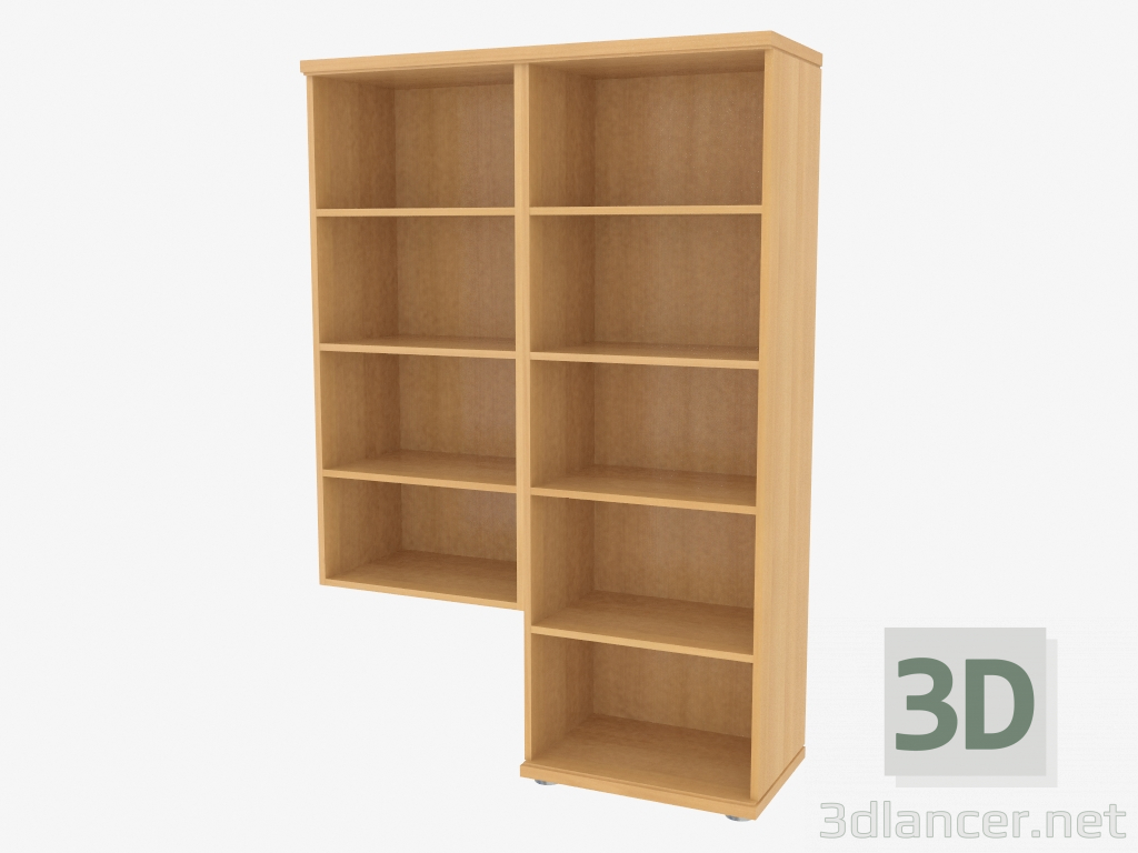 3d модель Боковой элемент мебельной стенки (490-57) – превью