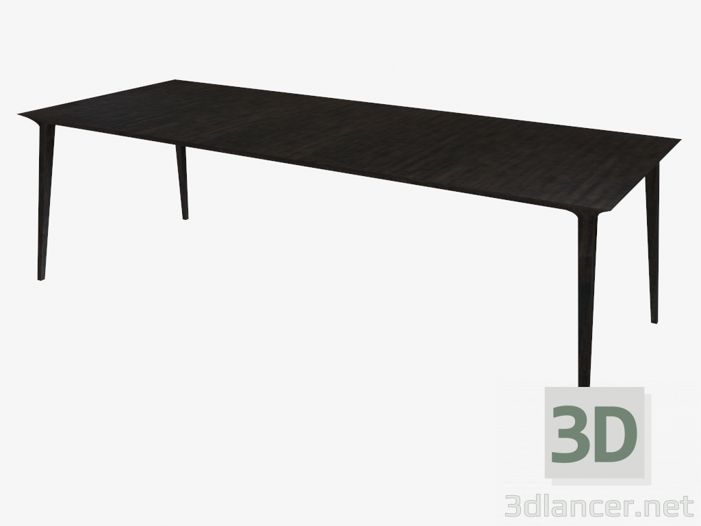 3 डी मॉडल खाने की मेज (ग्रे सना हुआ राख 100x240) - पूर्वावलोकन