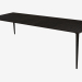 modello 3D Tavolo da pranzo (frassino tinto grigio 100x240) - anteprima