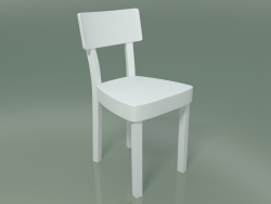 Pulverbeschichteter Stuhl aus Aluminiumguss, Outdoor InOut (23, weiß lackiertes Aluminium)