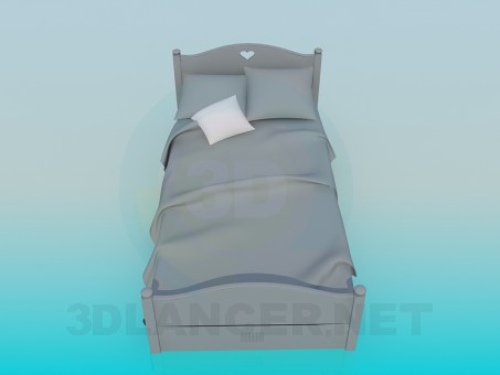modelo 3D Cama - escuchar modelo 3D Cama - escuchar