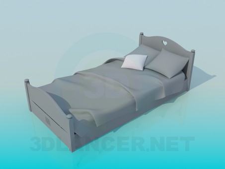 modelo 3D Cama - escuchar modelo 3D Cama - escuchar