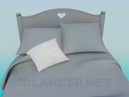 modelo 3D Cama - escuchar modelo 3D Cama - escuchar