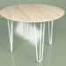 3 डी मॉडल टेबल स्पुतनिक 100 सेमी लिबास (सफेद) - पूर्वावलोकन