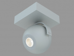 Накладной потолочный светодиодный светильник (DL18395 11WW-Alu)