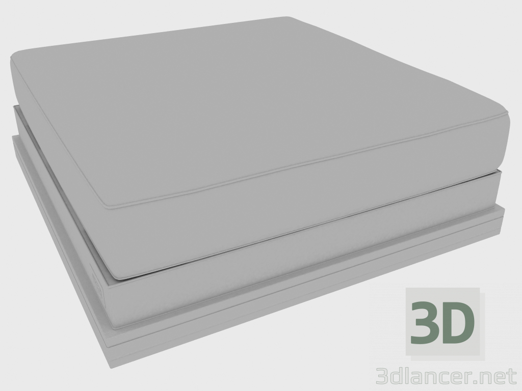 modèle 3D POF MASON POUF (105x105xH40) - preview