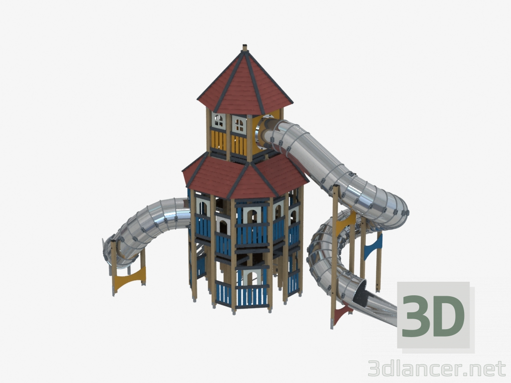 Modelo 3d Complexo de jogos para crianças (K3101) - preview