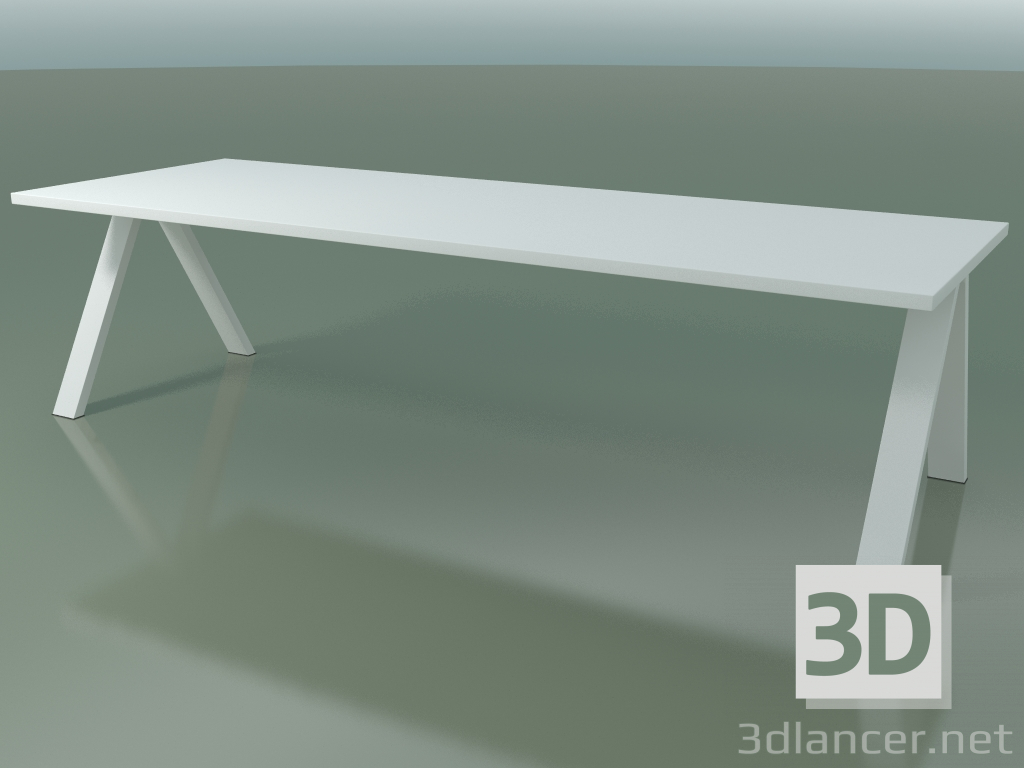 modello 3D Tavolo con piano di lavoro standard 5028 (H 74 - 280 x 98 cm, F01, composizione 2) - anteprima