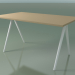 3d model Rectangular table 5408 (H 74 - 79x139 cm, laminate Fenix F03, V12) - preview