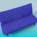 3 डी मॉडल सोफा armrest बिना - पूर्वावलोकन