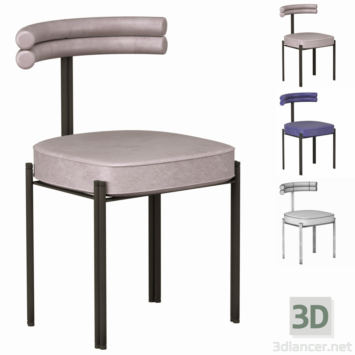 3d Стілець Wuli/ Chair Wuli модель купити - зображення