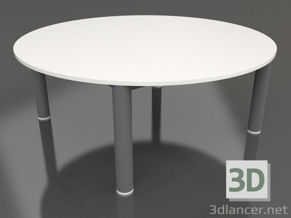 modello 3D Tavolino P 90 (Antracite, DEKTON Zenith) - anteprima